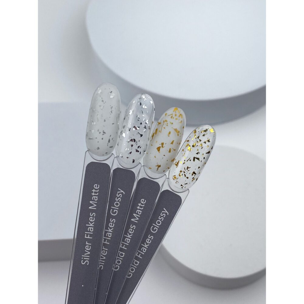 Hello Silver Flakes Glossy Top, 15ml