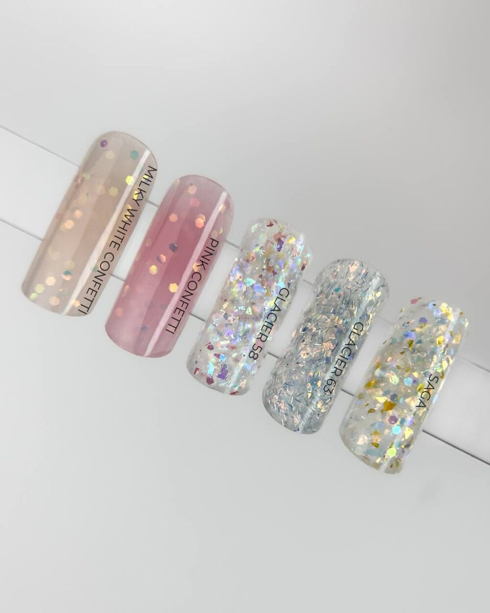 Acrygel Mimona-Milky White Confetti TPO Free, 60g - imagine 2